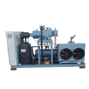 Unit Kompresor Sekrup Industri Dingin Udara Kondisi Baru Unit Kondensasi Fitur Otomatis Inti adalah Mesin Refrigerat Refcomp kompresor