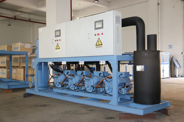 Refcomp 4 Kompresor piston parallel Semi-disegel Unit Unit pendingin Pengolahan Aman Metode pendinginan air