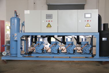 Refcomp 4 Kompresor piston parallel Semi-disegel Unit Unit pendingin Pengolahan Aman Metode pendinginan air