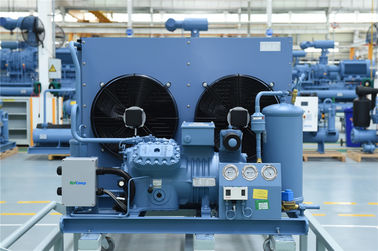 Refcomp Biru Tipe terbuka pendingin udara Semi Hermetic Condensing Unit Efisiensi Tinggi Kebisingan Dan Stabilitas